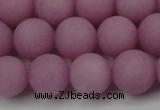 CCN2483 15.5 inches 12mm round matte candy jade beads wholesale