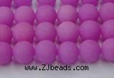 CCN2524 15.5 inches 8mm round matte candy jade beads wholesale