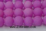 CCN2525 15.5 inches 10mm round matte candy jade beads wholesale