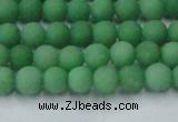 CCN2536 15.5 inches 4mm round matte candy jade beads wholesale