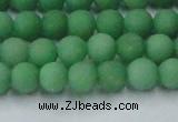 CCN2537 15.5 inches 6mm round matte candy jade beads wholesale