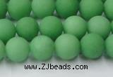 CCN2539 15.5 inches 10mm round matte candy jade beads wholesale