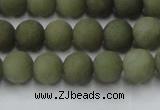 CCN2545 15.5 inches 8mm round matte candy jade beads wholesale