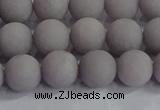 CCN2582 15.5 inches 8mm round matte candy jade beads wholesale