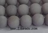 CCN2583 15.5 inches 10mm round matte candy jade beads wholesale