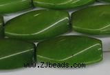 CCN2624 15.5 inches 15*30mm twisted rectangle candy jade beads