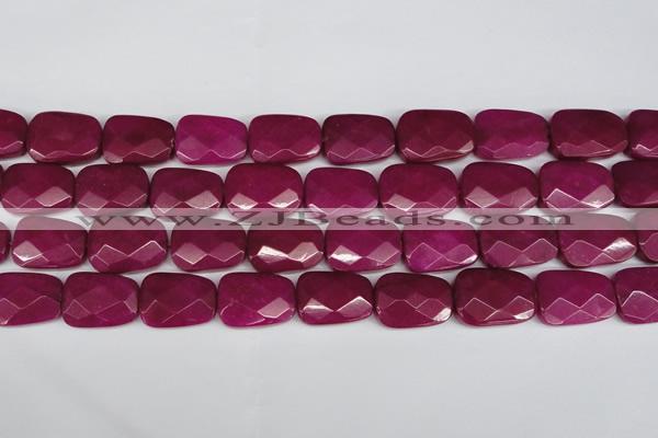 CCN2631 15.5 inches 18*25mm faceted trapezoid candy jade beads