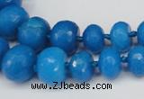 CCN2652 15.5 inches 5*8mm - 12*16mm faceted rondelle candy jade beads