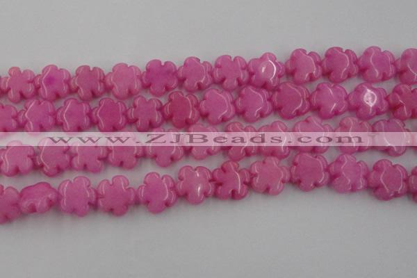 CCN2660 15.5 inches 16mm carved flower candy jade beads wholesale