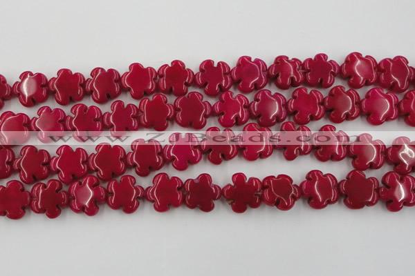 CCN2661 15.5 inches 16mm carved flower candy jade beads wholesale