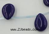 CCN2681 Top-drilled 13*18mm flat teardrop candy jade beads