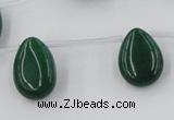 CCN2684 Top-drilled 13*18mm flat teardrop candy jade beads