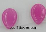 CCN2700 Top-drilled 18*25mm flat teardrop candy jade beads