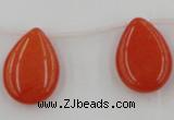 CCN2705 Top-drilled 18*25mm flat teardrop candy jade beads