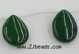 CCN2709 Top-drilled 18*25mm flat teardrop candy jade beads