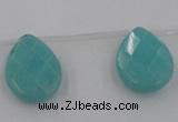 CCN2722 Top-drilled 18*25mm briolette candy jade beads wholesale