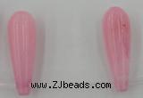 CCN2730 Top-drilled 10*30mm teardrop candy jade beads wholesale