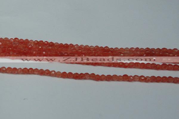 CCN2801 15.5 inches 2mm tiny faceted round candy jade beads