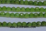 CCN2817 15.5 inches 3mm tiny faceted round candy jade beads