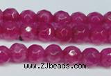 CCN2830 15.5 inches 5mm faceted round candy jade beads