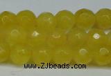 CCN2833 15.5 inches 5mm faceted round candy jade beads