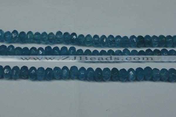CCN2863 15.5 inches 4*6mm faceted rondelle candy jade beads