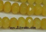 CCN2873 15.5 inches 5*8mm faceted rondelle candy jade beads