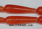 CCN2880 15.5 inches 10*40mm teardrop candy jade beads