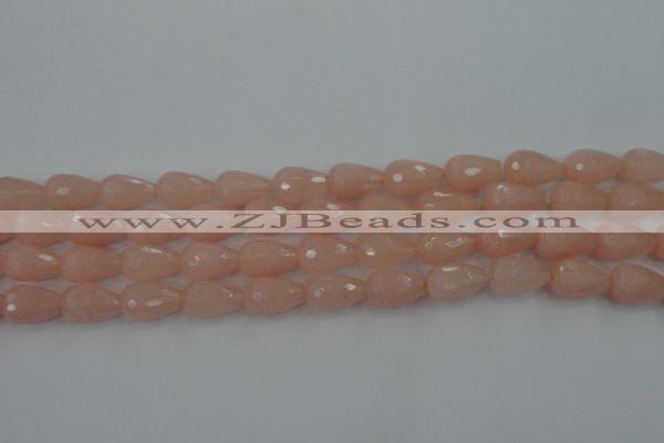 CCN3004 15.5 inches 10*15mm faceted teardrop candy jade beads