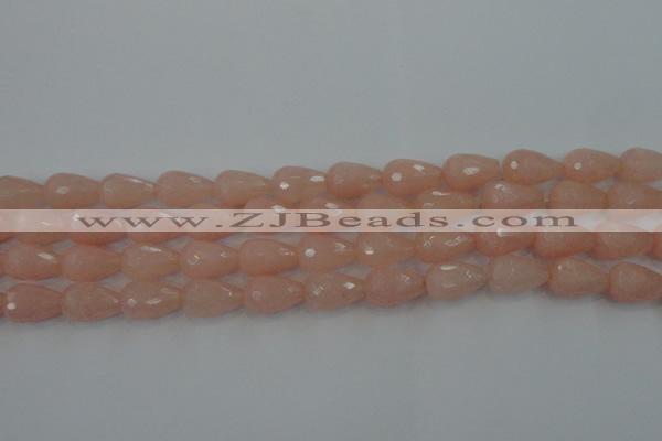 CCN3004 15.5 inches 10*15mm faceted teardrop candy jade beads