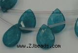CCN3022 15.5 inches 10*14mm briolette candy jade beads wholesale