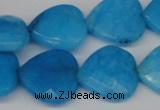 CCN361 15.5 inches 20*20mm faceted heart candy jade beads wholesale