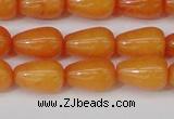 CCN3750 15.5 inches 8*12mm teardrop candy jade beads wholesale