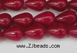 CCN3763 15.5 inches 10*14mm teardrop candy jade beads wholesale