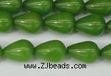 CCN3769 15.5 inches 10*14mm teardrop candy jade beads wholesale