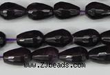 CCN3780 15.5 inches 8*12mm faceted teardrop candy jade beads