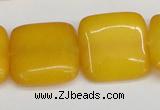 CCN3800 15.5 inches 20*20mm square candy jade beads wholesale