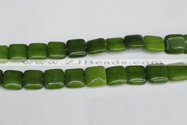 CCN3808 15.5 inches 20*20mm square candy jade beads wholesale