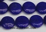 CCN3826 15.5 inches 14mm flat round candy jade beads wholesale