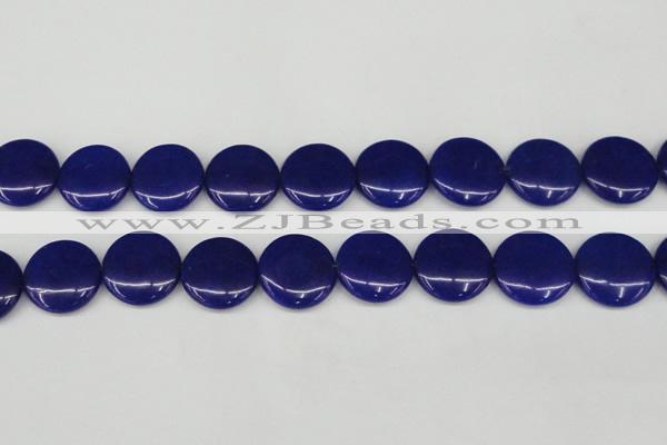 CCN3833 15.5 inches 20mm flat round candy jade beads wholesale