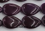 CCN3881 15.5 inches 15*20mm flat teardrop candy jade beads