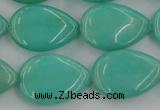 CCN3885 15.5 inches 15*20mm flat teardrop candy jade beads