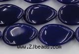 CCN3888 15.5 inches 15*20mm flat teardrop candy jade beads