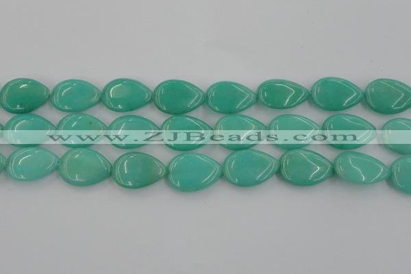 CCN3900 15.5 inches 18*25mm flat teardrop candy jade beads