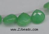 CCN3918 Top-drilled 13*13mm briolette candy jade beads wholesale