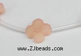 CCN3945 15.5 inches 15mm carved flower candy jade beads wholesale