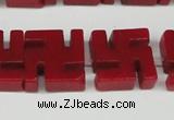 CCN3959 15.5 inches 20*20mm svastika candy jade beads wholesale