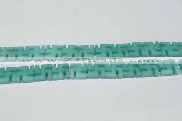 CCN3961 15.5 inches 20*20mm svastika candy jade beads wholesale