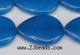 CCN3977 15.5 inches 30*40mm flat teardrop candy jade beads