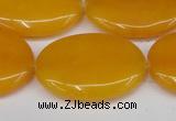 CCN3985 15.5 inches 30*40mm oval candy jade beads wholesale